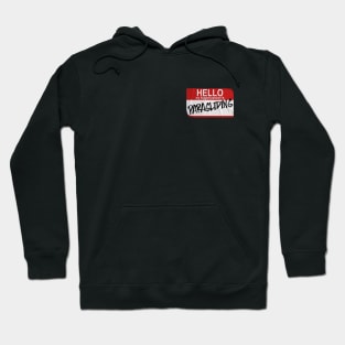 Hello My Biggest Passion Is Paragliding, Funny Name Tag Hoodie